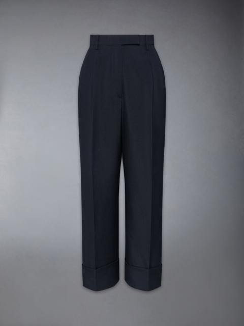 SCHOOL UNIFORM PLAIN WEAVE DOUBLE PLEAT TROUSER