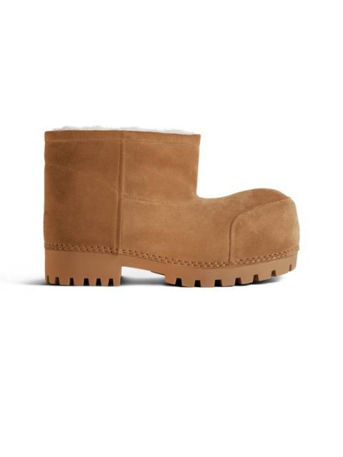 Women's Alaska Fur Bootie in Brown