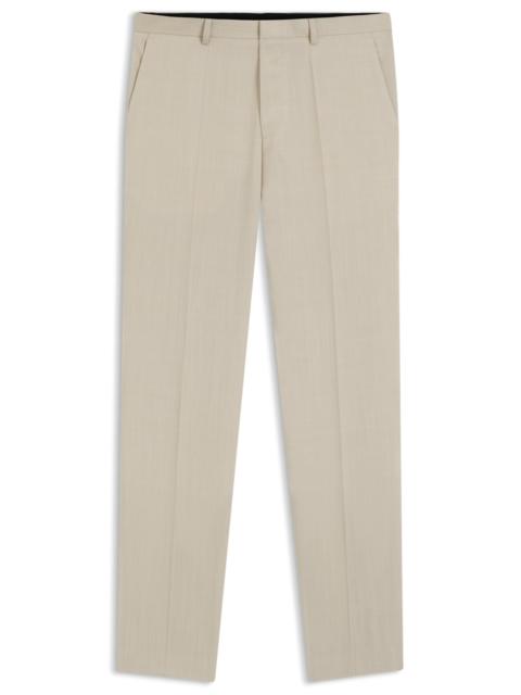 EXTRA-SLIM-FIT TROUSERS IN WOOL-BLEND POPLIN