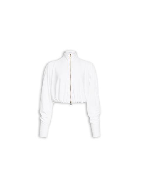 DRAPED MATTE JERSEY JACKET