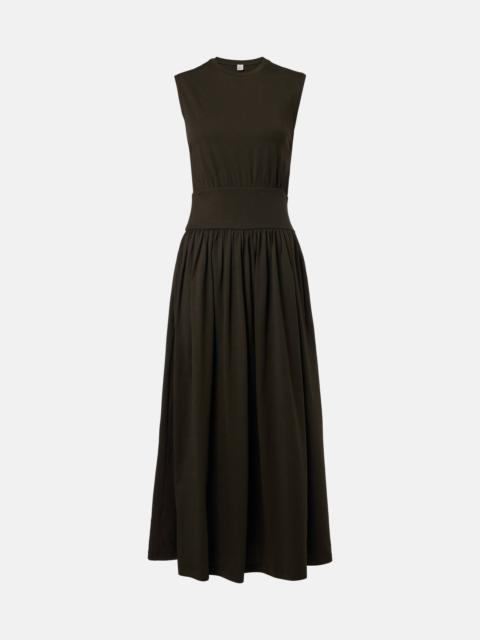 Cotton jersey maxi dress