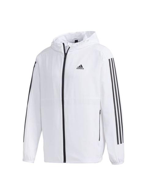 adidas Must Haves 3-Stripes Windbreaker - White GF3964