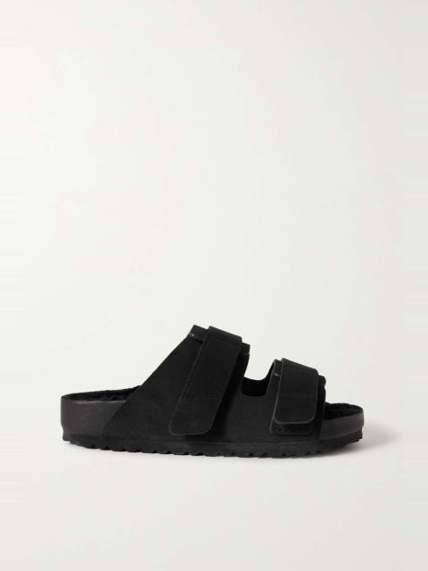 + Tekla Uji shearling-lined suede sandals