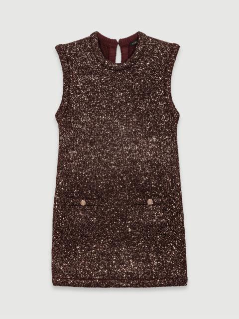 maje Short sequin dress - MFPRO03690_G005 | REVERSIBLE