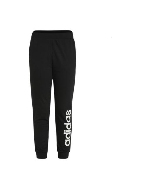 adidas neo M Ce Logo Tp1 Athleisure Casual Sports Knit Bundle Feet Long Pants Black GP4896