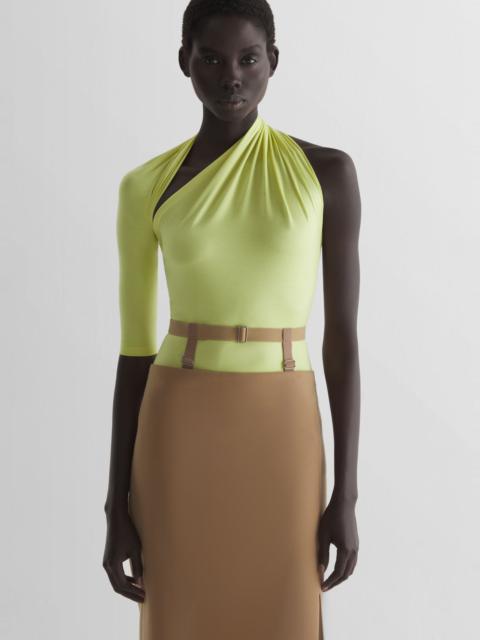 Draped loop  jersey top