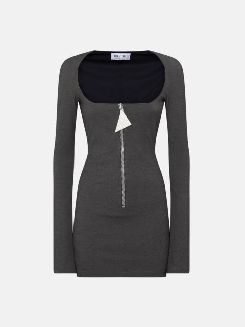 BLACK AND WHITE MIDI DRESS