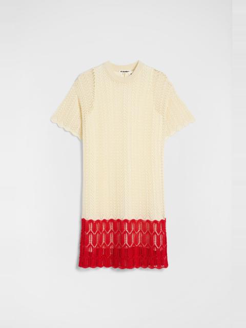 Cotton Pointelle Mini Dress