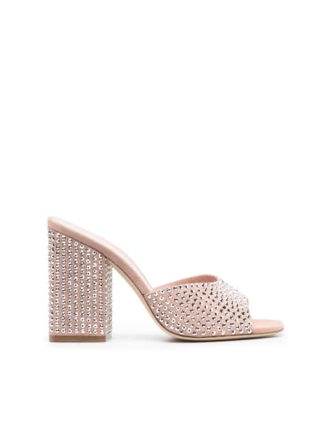 Holly Anja 100mm suede mules