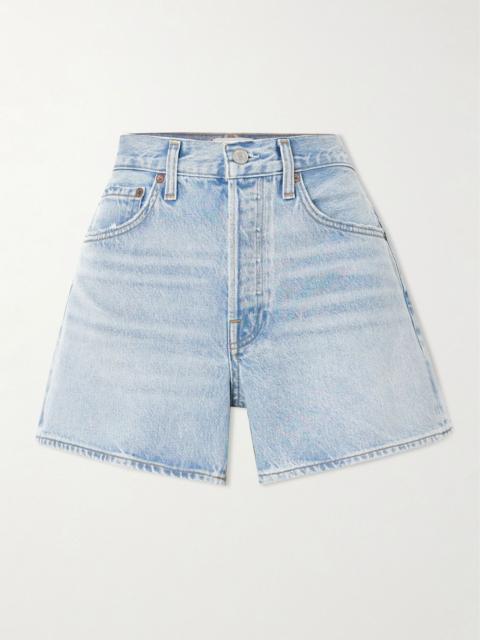 Parker Long Clean denim shorts Mid denim