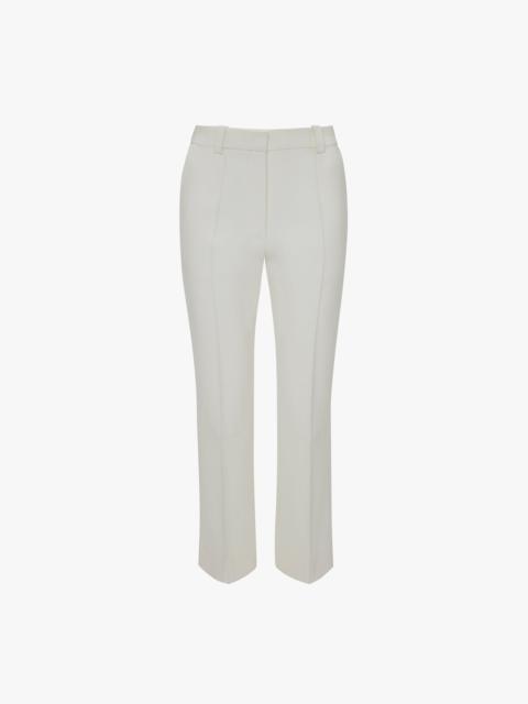 Cropped Kick Trouser In Ivory