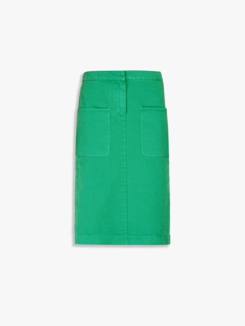 WERTHER Cotton drill midi skirt