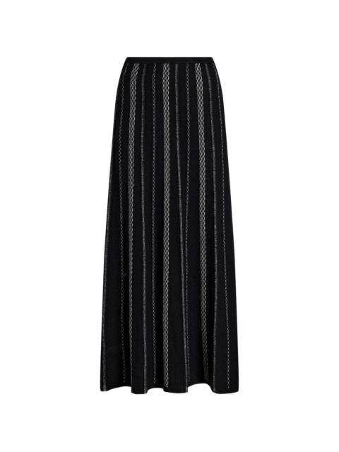 Morena textured maxi skirt