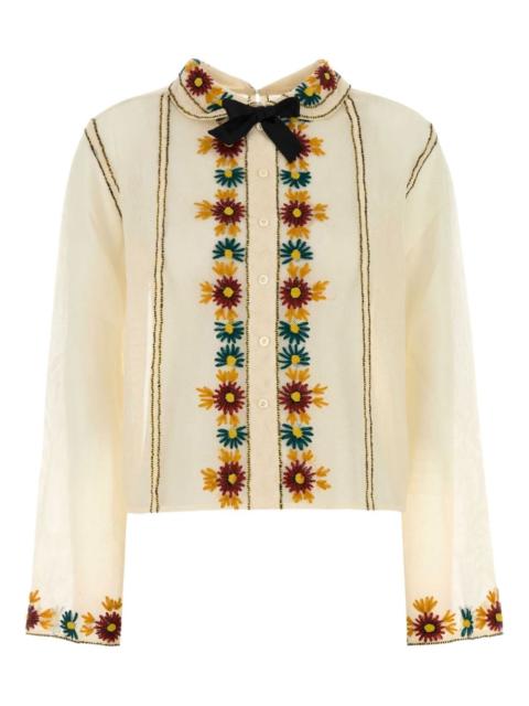 embroidered-flowers shirt