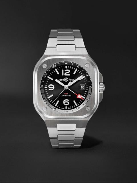 GMT Automatic 41mm Stainless Steel Watch, Ref. No. BR05G-BL-ST/SST