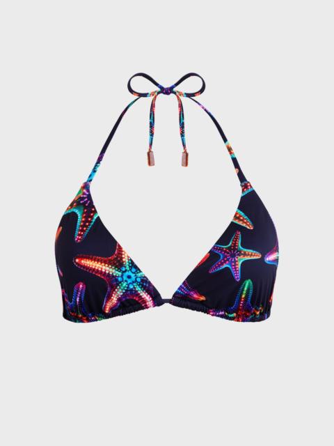 Women Triangle Bikini Top Disco Stars