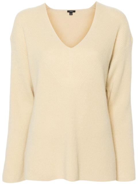 ribbed-knit sweater