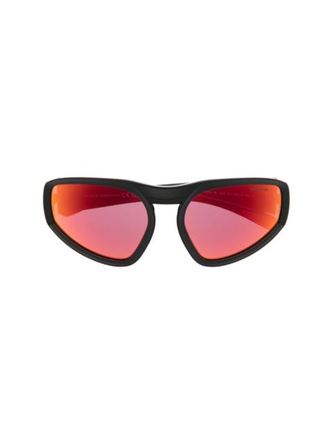 Pentragra shield-frame sunglasses