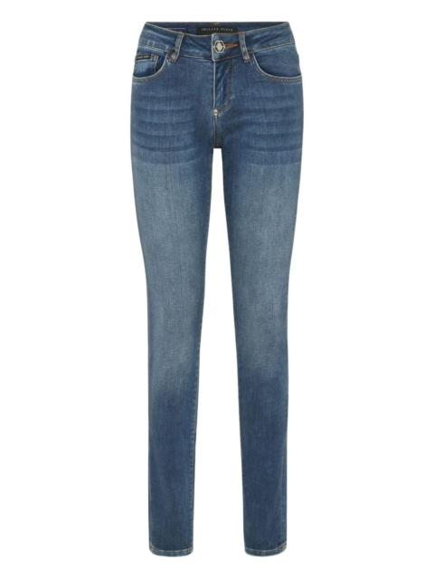 stretch-cotton skinny jeans