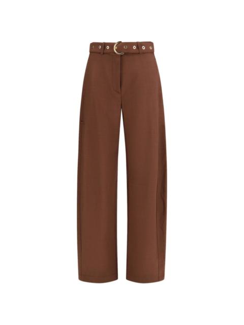 belted trousers