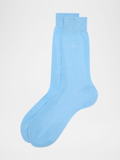 Men's Solid Crew Socks