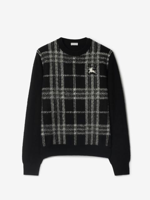 Check Wool Sweater