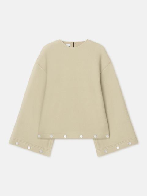 Studded Felted Wool Top