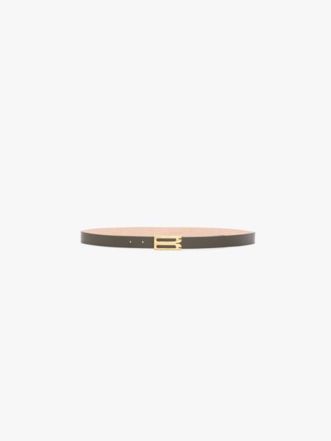 Dorian Belt In Dark Olive Smooth Leather