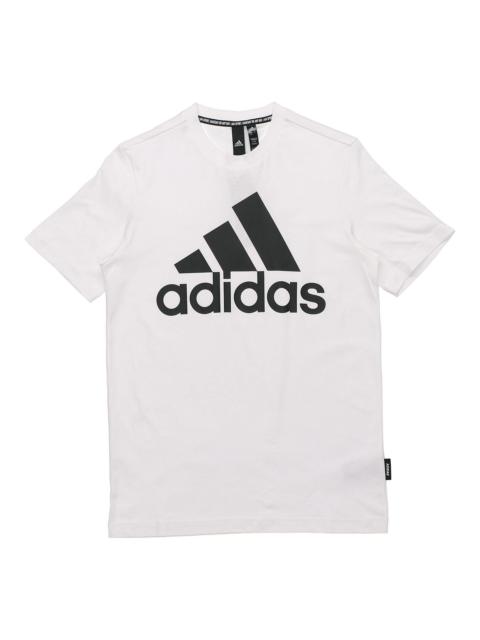 adidas Mh Bos Tee Letter Short-sleeve Tee Men White GC7348