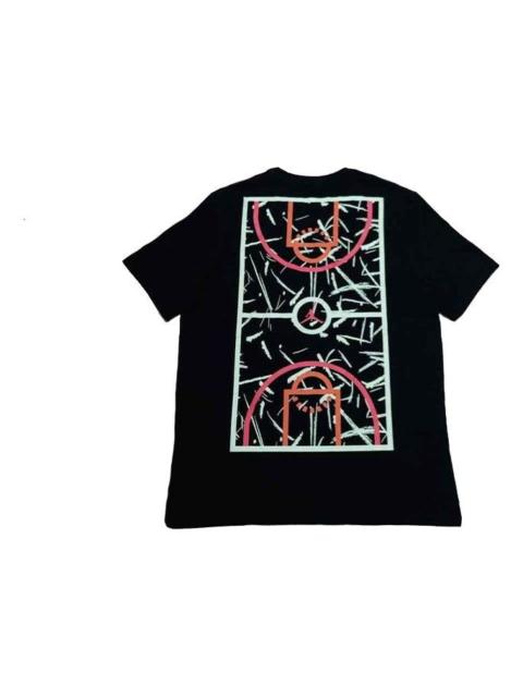 Air Jordan Graffiti Basketball Sports Short Sleeve Black CW7087-010