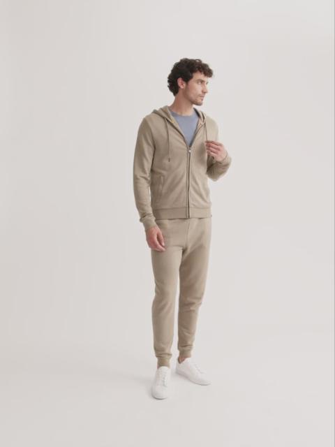 Men's Hoodie Quinn Cotton Modal Taupe