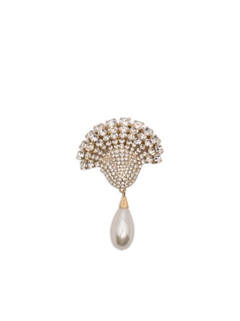 teardrop embellished earrings