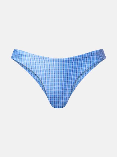 Ombra checked bikini bottoms