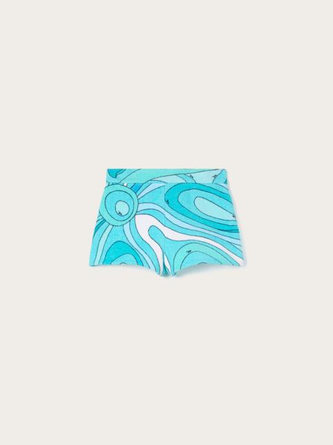 MARMO PRINT COTTON SHORTS