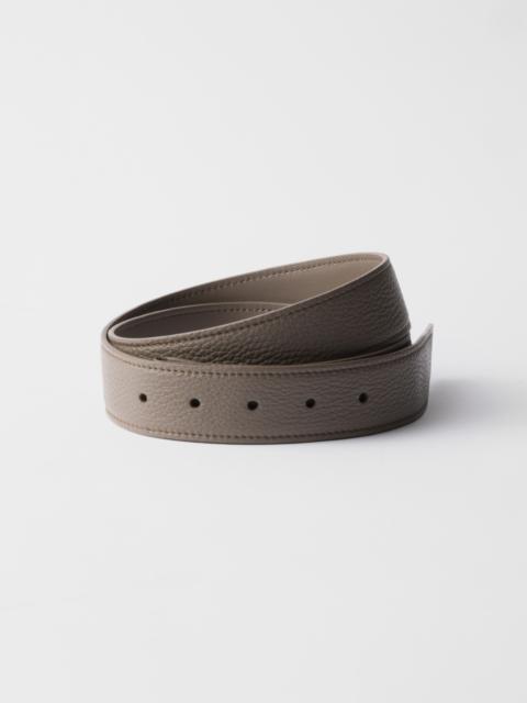 Leather belt strap