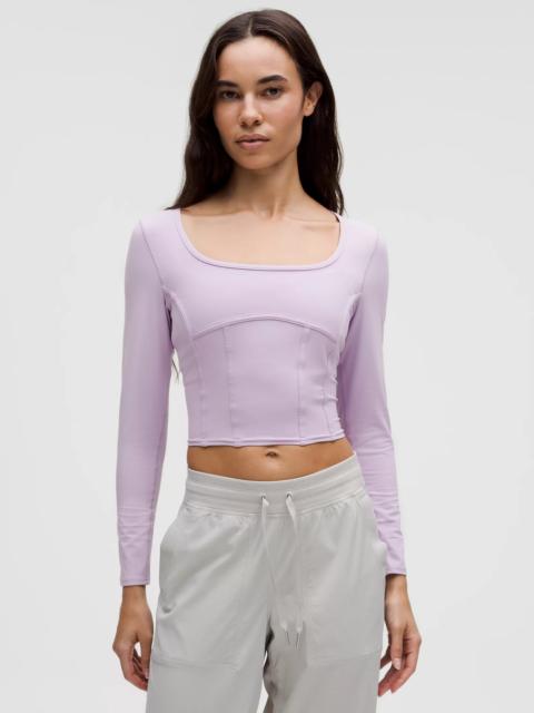 Waist-Seamed Nulu Long-Sleeve Shirt