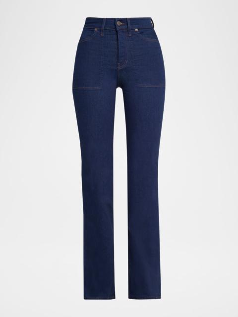 Crosbie Wide-Leg Jeans with Patch Pockets