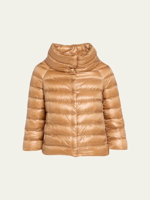 Sofia Ultra-Lightweight Down Bolero Jacket