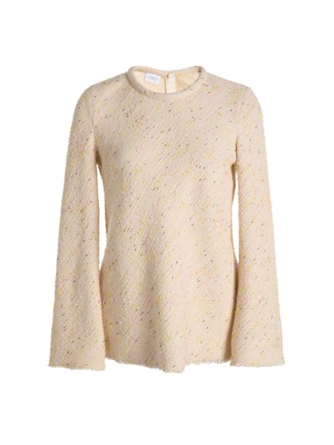 Textured Bouclé Top ivory