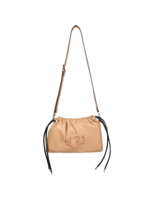 drawstring-top shoulder bag