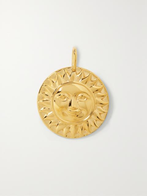 Soleil 18-karat Gold Emerald Pendant