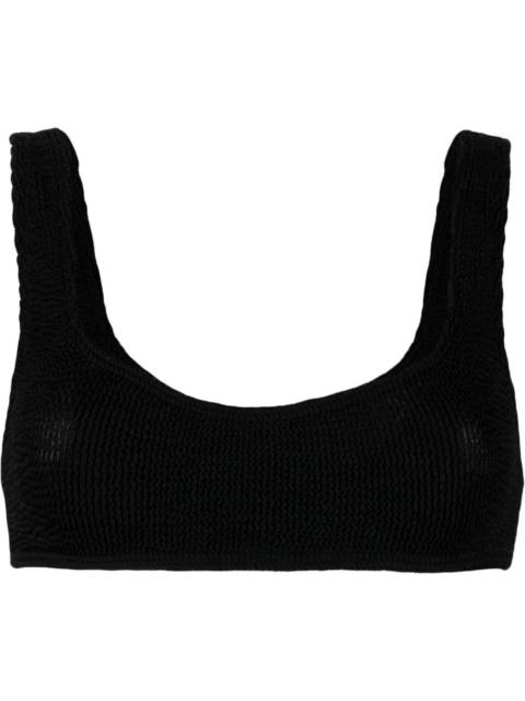 Scout crinkled bikini top