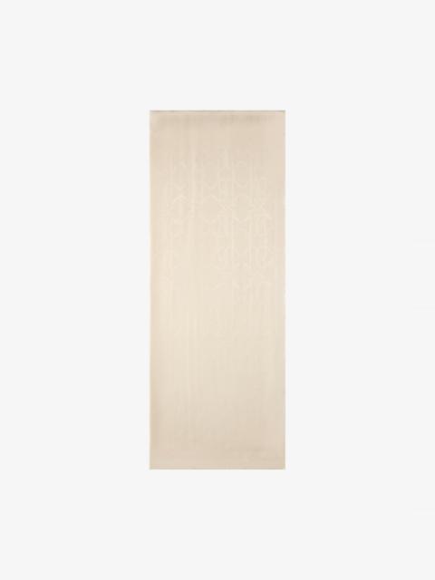 Jacquard Scarf with Mirror Snake Monogram and Logo