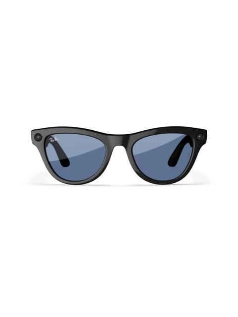 Ray-Ban Meta Skyler (Gen 1), Shiny Black / Cerulean Blue Transitions®, Standard