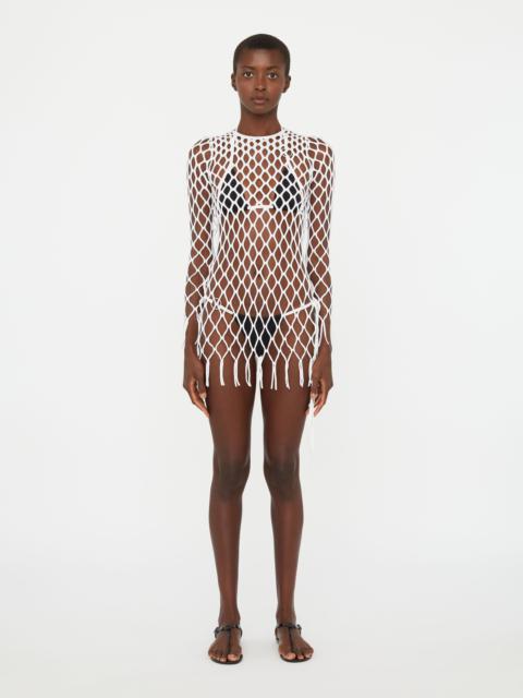 Knitted Mesh Mini Dress