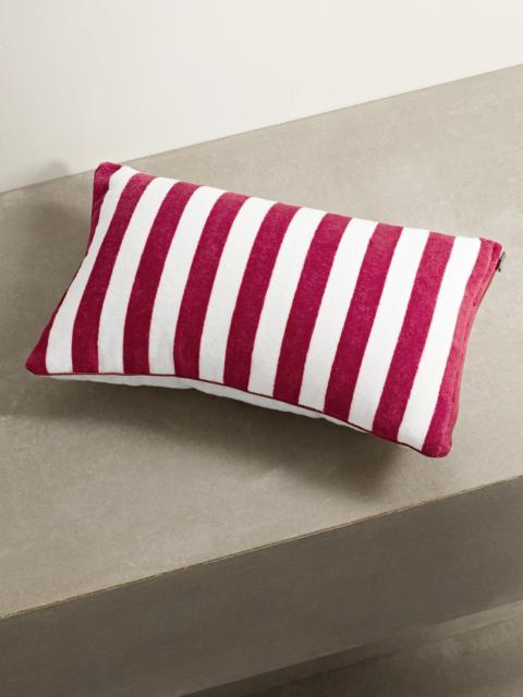 Striped Cotton-terry And Linen Beach Pillow