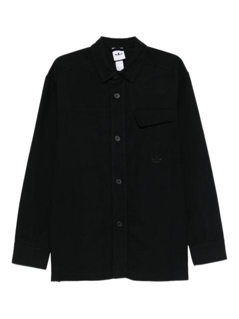 buttoned pocket overshirt