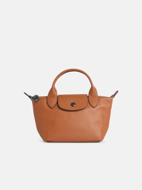 CASHEW LEATHER 'XS LE PLIAGE XTRA' HANDLE BAG