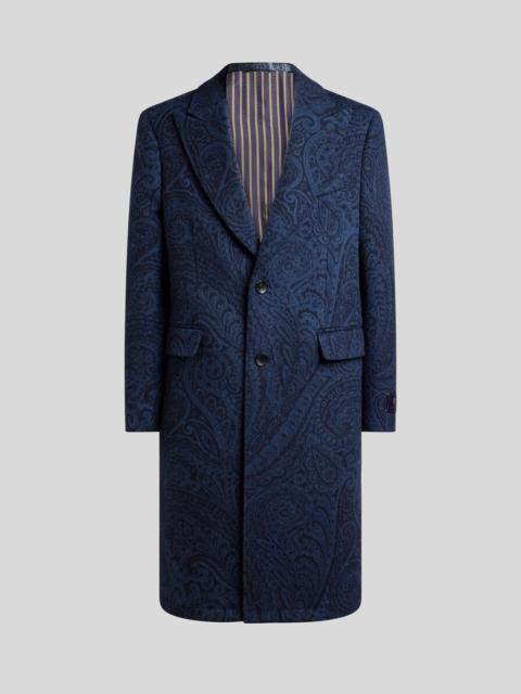 WOOL AND CASHMERE JACQUARD COAT