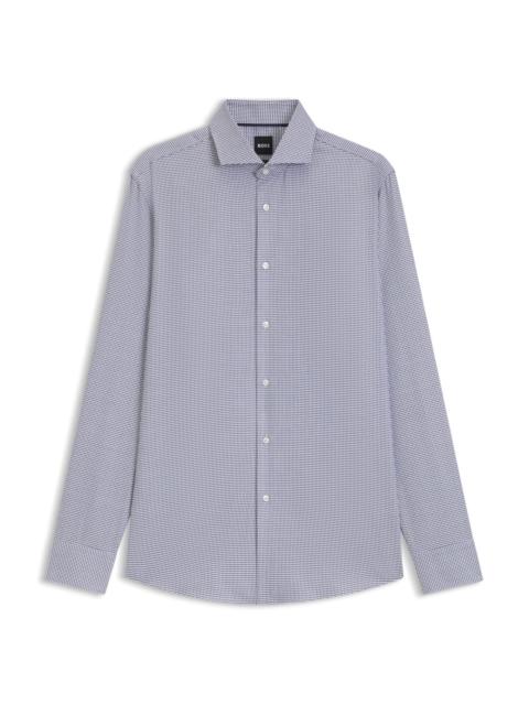 SLIM-FIT SHIRT IN STRUCTURED COTTON